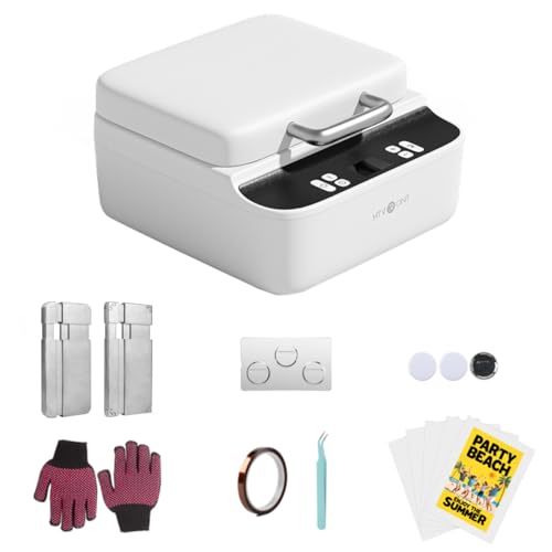 HTVRONT Phone Case Heat Press Machine- Vacuum Heat Press Machine for Phone Cases- Sublimation Press for Custom Phone Case, Badges, Coasters, Includes Film & Fixture (Compatible with iPhone & Android)