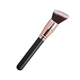 JeoPoom Brochas de Maquillaje, 16CM Brocha para Polvos para Base Polvos Colorete Contorno, Fibras Sintéticas Gruesas, para Polvos Suelto Y Compacto (Oblicuo)