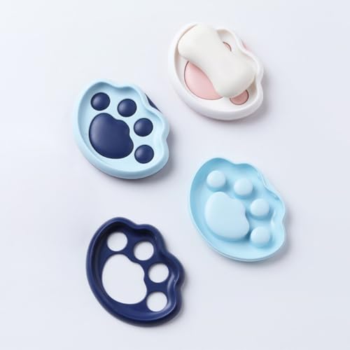 Porte-savons patte de chat drainage rapide support mural cuisine lot 4