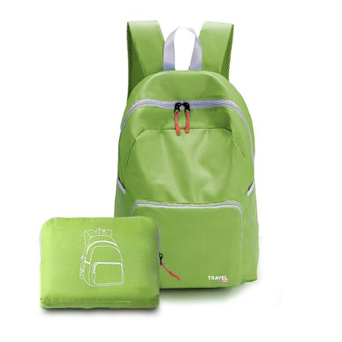 MLPKOI Faltbarer Rucksack Ultraleicht, Wasserdichter Wanderrucksack Unisex Tagesrucksack Outdoor, Leicht Rucksack Faltbar Packbare 20L, für Sport Outdoor Wandern Reisen Städtetrips