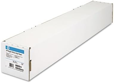 HP C1860A Designjet Bright White Inkjet Paper, 4.7 mil, 24" x 150 ft, White (Pack 5)
