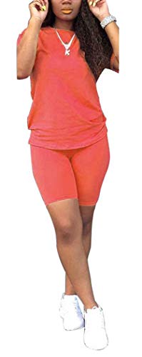Image of TOPONSKY Womens 2 Piece Sports Outfit Tracksuit Shirt Shorts Jogger Bodycon Sets