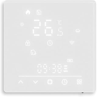 Smartes Thermostat mit Matter Integration, programmierbarer Regler für Boiler und Fußbodenheizung, Sprachassistent, kompatibel mit energieeffizienten 5+2 Zeitplänen (Kesselbodenheizung)