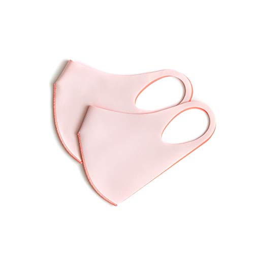 maskfactory COOL MIPAN aqua-X + aerosilver, Reusable, Breathable Color Face Mask (Large, Light Pink)