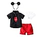 Dressy Daisy Little Boys Mouse Halloween Costume Fancy Party Dress Up Suit Set with Mouse Ears and Gloves Size 6-7