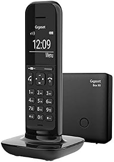 HELLO Gigaset - Extra Slim Design Phone to Connect Cordless at Home - Nuisance Call Block, Speakerphone - Deep Black