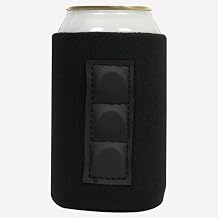 QualityPerfection Magnetic Can Cooler Sleeves 3 Magnets Strong, Reliable Magnetic Holder 4mm Neoprene Thickness 12 oz heavy-duty magnets vs 2 Magnets Industry Standard Black