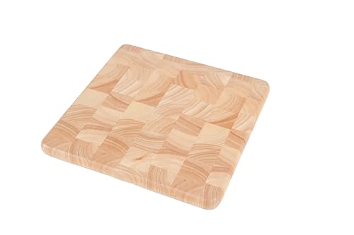 Tabla de cortar cuadrada 30x30x2.5 cm Rubberwood miniatura 4