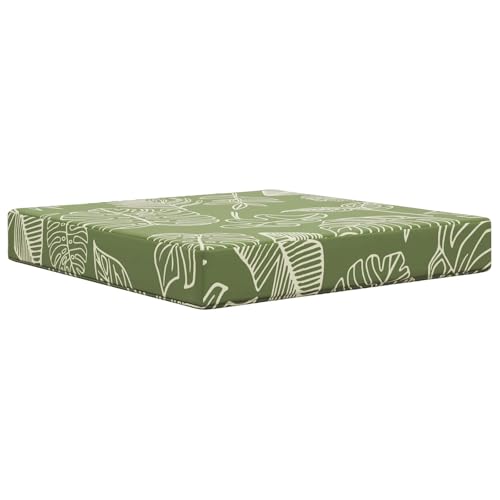 Coussin de canapé extérieur imperméable et lavable avec motif de feuilles