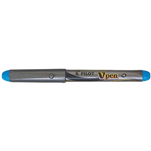 Pilot V-Pen Stylo Plume Jetable Turquoise Pointe Moyenne sans Fuite Pack x6