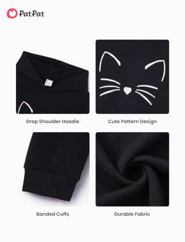 Image of PATPAT Girls 2 Piece Outfits Long Sleeve Hoodie and Leggings Clothing Set Outfits for Girls 4-12Y Fall /Winter Outfits
