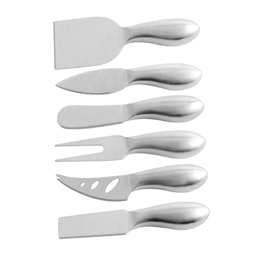 Healifty Set de Couteaux à Fromage Acier Inoxydable Coupe Fromage Compact et pour Cuisine et Restaurants