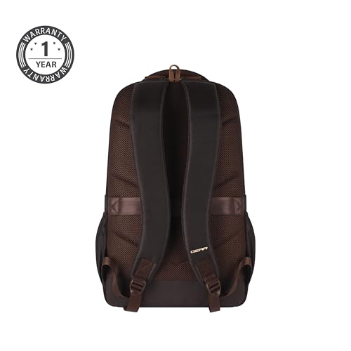Image of Gear Aspire 19 inch /31L Large Water Resistant Laptop Backpack /Casual Backpack /Daypack /Travel Backpack /College Bag for Men /Women (Brown-Brown)
