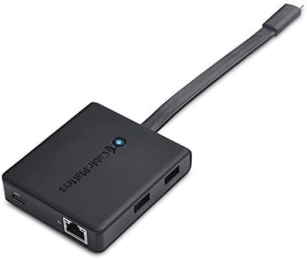 Cable Matters Dual Monitor USB C Hub (USB C Dock) with 2X 4K DP, 2X USB 2.0,480Mbps Ethernet, and 100W Charging for Windows - Thunderbolt 3 Port Compatible