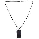 Chaîne de plaque d'identité - ce collier de plaque d'identité simple est apprécié par , sûrement un bon mari, votre père ou votre fils pour un anniversaire, un anniversaire, des pères, la saint-valentin et jour de noël, dog tag