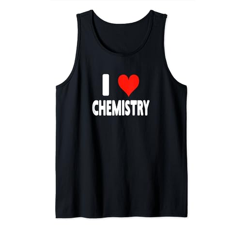 I Love Chemistry - Corazón - Químico científico científico Camiseta sin Mangas