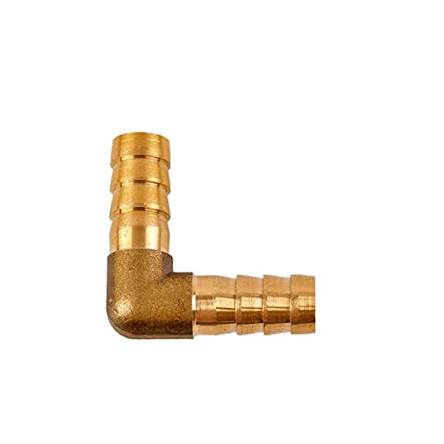 Conector de tubería de lengüeta en codo de latón de 10mm para mangueras de agua 2