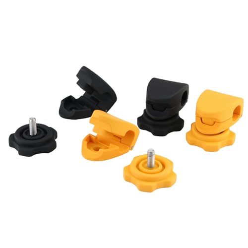 Football Visor Clips Football Visor Helmet Clips - Universal Fit (1 Pair) (Black)