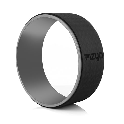 Fizyo Yoga und Pilates Rad Ø32 cm - Profirolle für Rückendehnung, Verbesserung des Gleichgewichtes und der Flexibilität, Rutschhemmende Rolle, Ideal für Asan und Wirbelsäulentherapie