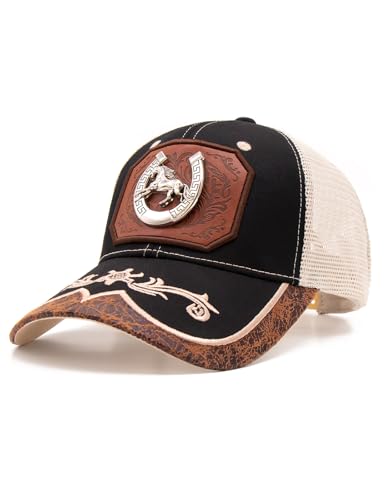 Image of TOPACC Western Trucker Hat for Men Women Cowboy Country Hat Snapback Cap