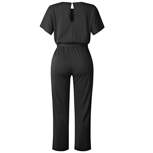 Borniu Jumpsuits For Women Black Jumpsuits For Women Dressy Wedding Overall Jumpsuit For Women Petite Jumpsuits For Women Pantsuit For Women Casual Wide Leg Jumpsuit With Pockets For Women A01 #TOP6