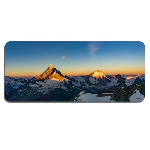 Image of Mountain XL Extended Gaming Mouse Pad | XXL Large Desk Mat 60x30cm for Laptop & PC | Non-Slip Rubber Base, Waterproof, Durable & Smooth Surface | Office, Gaming & Study