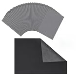50 pièces 50 feuilles Papier calque A4, papier carbone – papier de transfert pour motifs, pochoirs et lignes, revêtement graphite noir pour papier, carton, bois et toile, loisirs & dessin