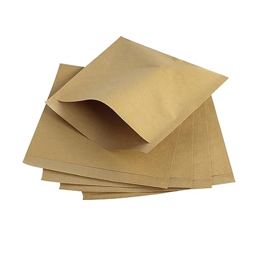Healeved Kraft Paper Bags 200pcs Kraft Brown Paper Bags for Food Oilproof and Disposable for Dry Bag Candy Cookie Mooncake 15x17cm -  UPSW31042QL34S46TWWN