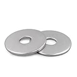 M8 x 24mm OD Fender Washer,18-8 (304) Stainless Steel Flat Washer, 8mm ID x 24mm OD, 100Pcs - Image 2