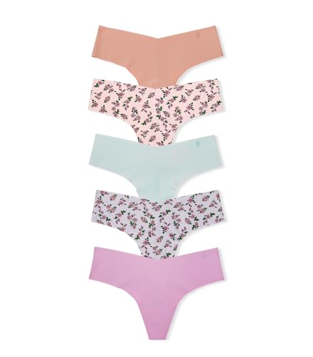 Image of Victoria's Secret Women's No Show Thong Underwear, Panties for Women, Multi Pack (XS-XXL)