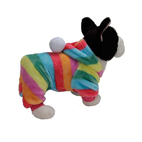 PATKAW Cachorros Vestidos Para O Inverno Arco-Íris Casaco De Cachorro Cachorro Roupas Quentes Casaco