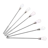 CALLARON 6個封蜡印章工具 メタル撹拌棒とスプーン ツール キット ワックスシール用 混合撹拌用具 やペイントにも対応