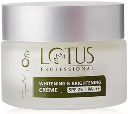 Love Nature Lotus Professional Phyto Rx Whitening And Brightening Creme, Spf 25 Pa+++,(50G Each) (Pack Of 2)