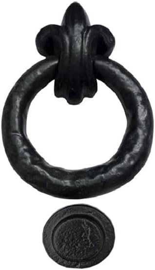 “Yaachan” Black Antique Iron Door Knocker (Black Powder Coated Finish) - Supplied as 1 Piece Per Pack