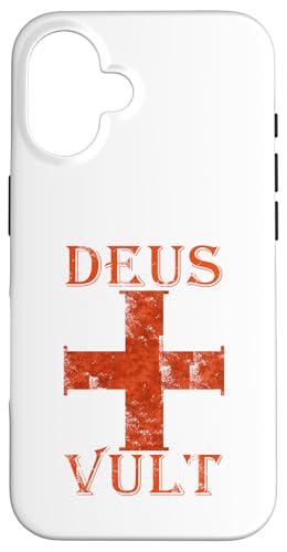 Deus Vult Gott Will Es I �\���R ���� �e���v���R�m�c �\���� �X�}�z�P�[�X iPhone 16 �p