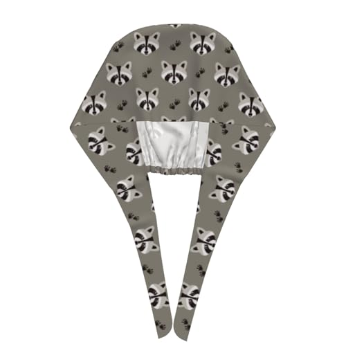 Image of Working Cap Scrub Cap with Sweatband Adjustable Unisex Women Tie Back Hat Nurse Surgical Caps
