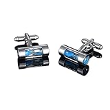 Élégant Bouillard de 3 Paires Chapeaux de sécurité de Haute qualité/Extincteur/Juge Hammer/Récipient de Chemises for Hommes Cuff. pour Hommes (Metal Color : B)