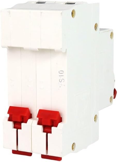 2P 63A DC 1000V Solar Circuit Breaker 20A 32A FXBZ-63 DC1000v PV MCB Din Rail Battery Switch for Solar Photovoltaic System(32A)