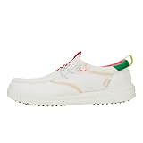 HEYDUDE Mens Wally Golf Essentials White/Wood Ash...