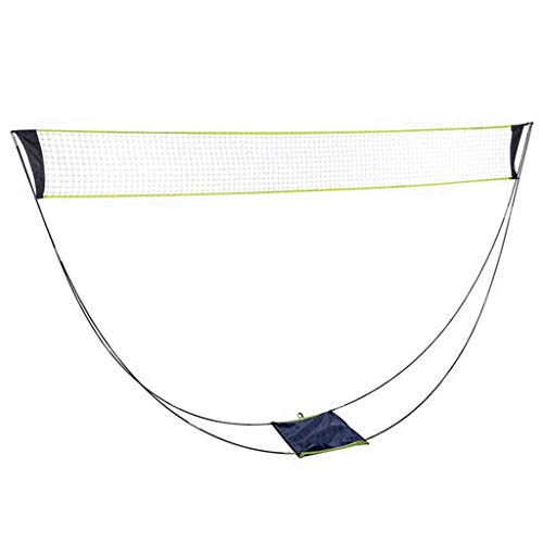 FGDTREE Portable Badminton Net with Stand Carry Bag Folding Volleyball Tennis Badminton Net – Easy Setup for for Outdoor/Indoor Knitting Hooks and