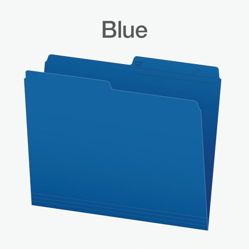 Pendaflex File Folders, Blue Colour File Organizers, 1/2 Cut Tab, Letter Size, Durable Paper Stock, 100/Box, Ideal for Office, Home, and School Filing Needs image 4