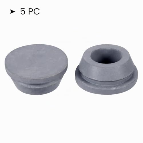 Miniatura 3 de Sourcing Map Aire Acondicionado Drenaje Tapones 18mm Goma Tapón Reemplazo Pieza Accesorios Para Mini-Split Ventana Ac, Gris Paquete De 5