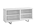 WE Furniture 58" Simple Modern TV Console with Metal Legs - White