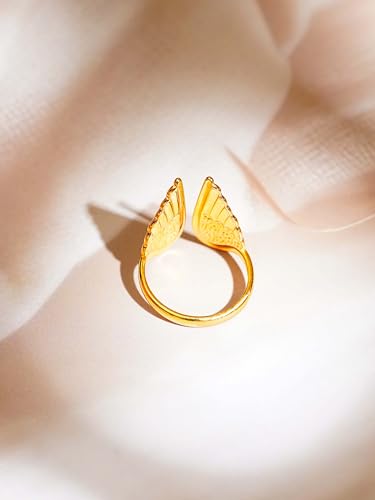 Image of 18K Gold Plated Statement Ring for Women | Stylish Classy Rings | Waterproof and Anti Tarnish Jewellery | Rakhi Gift for Sister | Gifts for Women | 1 Year Warranty*