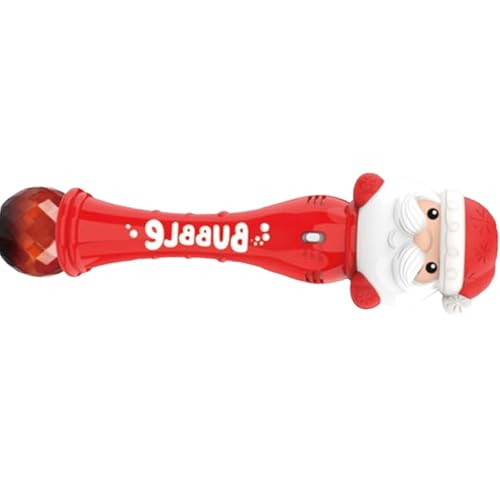 Juguete De Burbujas De Navidad | Bola De Papá Noel Con Luces | Máquina Automática De Burbujas Con Iluminación Colorida | Máquina De Burbujas Eléctrica Divertida Para Y Adultos | Perfecto para