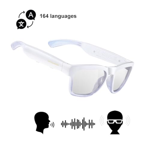 Image of OhO sunshine AI Smart Glasses for Men & Women, Bluetooth Smart Sunglasses with Open Ear Audio & ChatGPT Real-Time Translation (165 Languages), Smart AI Glasses with 10H for Meeting Travel Daily Wear