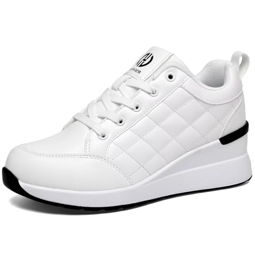 Wedge Sneakers for Women, Non-Slip Breathable High Heels for All Seasons