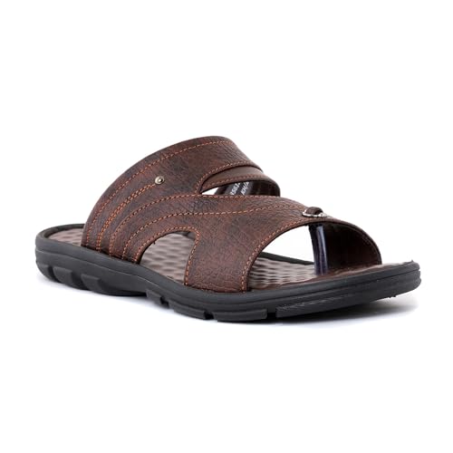 Image of Khadim's 3561274 Lightweight Durable Extra Soft Trendy Premium Stylish Casual Slip-On Sandals | Floaters For Men