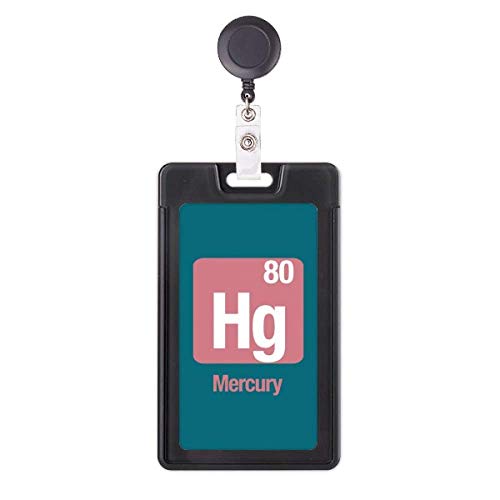 Porte-badge rétractable élément chimique Hg au design scientifique
