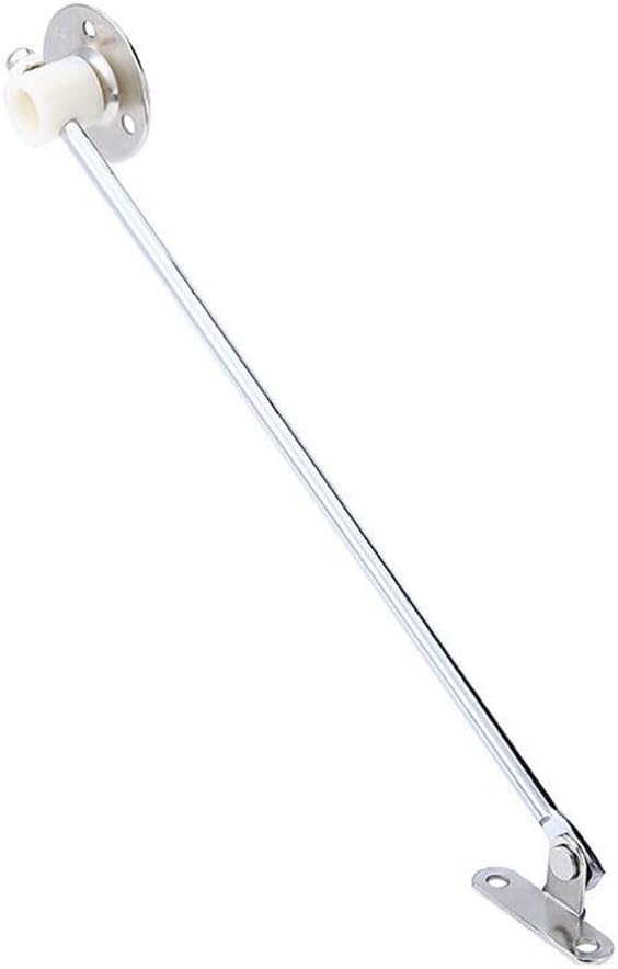 Iron Lid Stay Hinge for Cabinet Door Support, 230mm Drop Down Flap Fitting, Kitchen Cupboard Hardware, Furniture Lid Prop for Overhead Doors